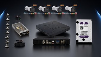 Kit 4 camere 5MP exterior full color