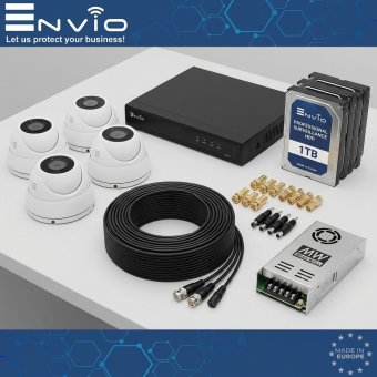 Kit 8MP 4k 4 camere interior complet