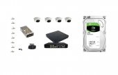 Kit 2MP FULL HD 4 camere interior complet