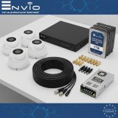 Kit 8MP 4k 4 camere interior complet